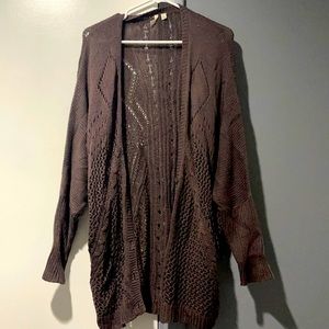 Brown Knit Cardigan